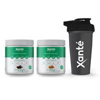 Xante Trial Combo - Plant Protein (Butterscotch, Chocolate, Pack Of 2 Jars - With Shaker)