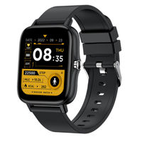 Giordano Black Smart Watch With Bluetooth Voice Calling, With In-Built Microphone And Speaker