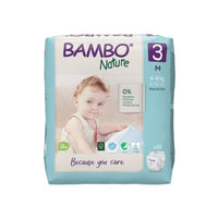 Bambo Nature Premium Baby Diapers - Medium Size, 28 Count, For Infant Baby