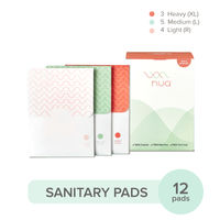 Nua Ultra Thin Rash Free Sanitary Pads 3XL+5L+4R with Disposal Covers