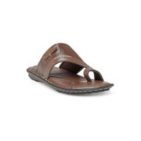 Teakwood Leathers Men Brown Comfort Sandals