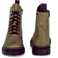 Delize Solid Olive Lace-up Derby Boots
