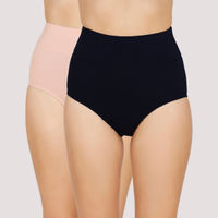 Nykd By Nykaa Pack Of 2 No Visible Elastic Tummy Tucker Brief With Full Rear Coverage-NYP105