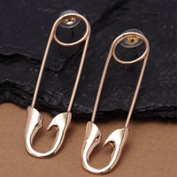 Ferosh Gold Safety Pin Earrings