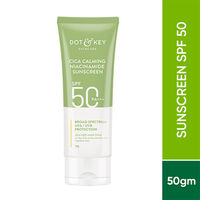 Dot & Key CICA Niacinamide Face Sunscreen SPF 50 PA+++, UV Protection for Oily, and Acne Prone Skin