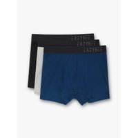 Eazybee Sustainable Eco-super Soft Tencel Trunks Pack Of 3 - Black , Grey , Blue