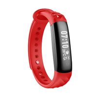MevoFit Slim HR Fitness Band: Fitness Smartwatch and Activity Tracker for Men and Women Red