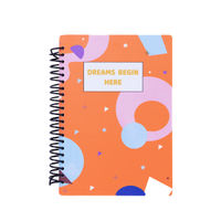 Vdesi Dreams Begin Here Acrylic Diary - Orange