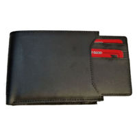 90 Feet By Dharavi Market Black Wallet With External Card Holder