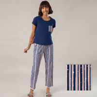 Nykd by Nykaa Super Fine Pajama In Cosy Cotton - NYS034 Stripe Print