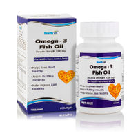 HealthVit Omega-3 Fish Oil Double Strength 1000mg 60 Softgels