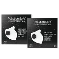 Pollution Safe Resuable N95 Anti Dust Mask - Pack of 2