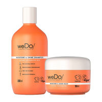weDo Professional Moisture & Shine Shampoo Mask Combo For Dullness, Antifrizz, No Sulfate