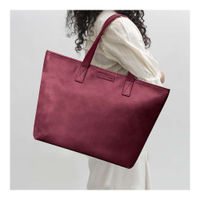 DailyObjects Burgundy Faux Leather Fatty Women's Tote Bag