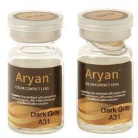 Purecon Aryan A31 Dark Gray Yearly Contact Lens - Pack Of 2