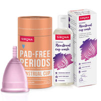 Sirona Reusable Menstrual Cup (Medium) and Sirona Menstrual Wash Combo