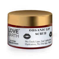 Love Earth Organic Lip Scrub with Shea Butter and Vitamin-E for Lip Hydration and Repair