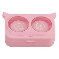 Modisch New Fashion Droopy Eyes Pink Contact Lens Case