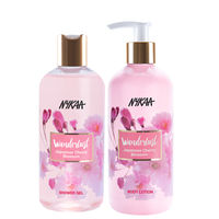 Nykaa Wanderlust Japanese Cherry Blossom Shower Gel + Body Lotion Skin Plush Combo