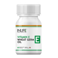 INLIFE Vitamin E 400 IU Wheat Germ Oil- 60 Liquid Filled Capsules