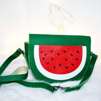 The Cutians Green Watermelon Sling Bag