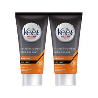Veet Hair Removal Cream For Men - Normal Skin (Pack Of 2)