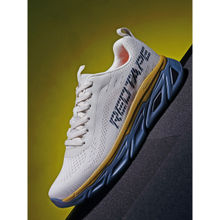 Red Tape Men Textured White Walking Shoes