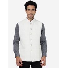 Greenfibre White Bandhgala Formal Jacket