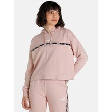 Puma Power Tape Women Pink Hoodie