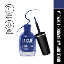 Lakme Ultimate Glam Eye Liner, Semi Matte, Waterproof, Smudgeproof, Quick Drying , Blue B2