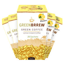 Greenbrrew Decaffeinated Lemon Instant Green Coffee (Pack Of 5)
