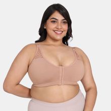 Zivame Rosaline Double Layered Non Wired Full Coverage Super Support Bra - Roebuck