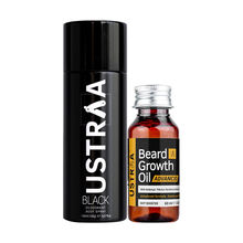 Ustraa Black Deodorant 150ml & Beard Growth Oil Advanced 60ml - 2pcs