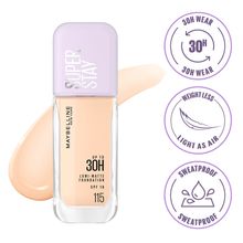 Maybelline New York Super Stay Lumi-Matte Liquid Foundation - 115, 30H Wear, Transfer Proof