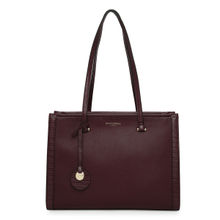 Accessorize London Womens Faux Leather Wine Rosie Book Tote