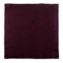 The Tie Hub Solid Burgundy Silk Pocket Square