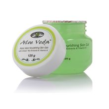 Aloe Veda Nourishing Aloe Vera Skin Gel With Green Tea Extracts & Vitamin E