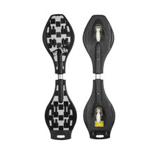 Vector X Skate Board PU Wheel with Light (Black-White)