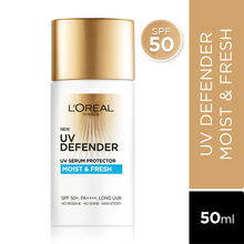 L'Oreal Paris UV Defender Serum Protector Sunscreen With SPF 50 PA+++, Moist & Fresh