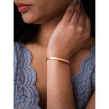 Tann Trim Rille 18 Kt Gold Plated Bracelet for Women