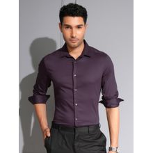 LOCOMOTIVE Men Purple Solid/Plain Casual Shirt