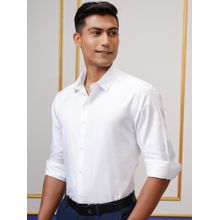 LOCOMOTIVE Men White Solid/Plain Formal Shirt
