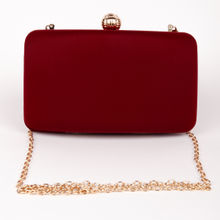 Odette Sleek Solid Red Coloured Royal Clutchsling Bag