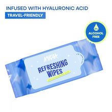 Nykaa Mini Refreshing Face Wipes With Hyaluronic Acid For Hydration & Fresh Skin