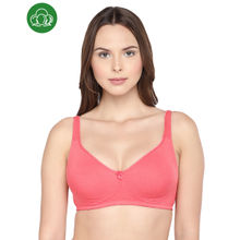 Inner Sense Organic Cotton Antimicrobial Seamless Side Support Bra - Pink
