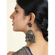 Teejh Shivani Silver Oxidised Earrings