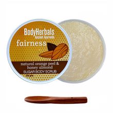 BodyHerbals Fairness Natural Orange Peel & Honey Almond Sugar Body Scrub