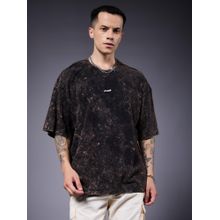 PRONK Grey Men Retro Washed Oversized T-Shirt