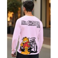 Bewakoof Official Garfield Men's Purple Mr.Chopper Graphic Printed T-shirt