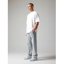 EVERDION Grey Melange Open Hem Track Pant